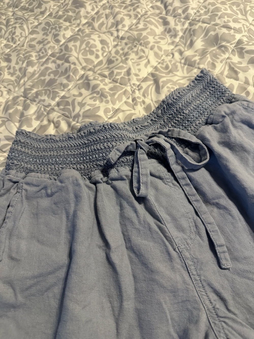 Rewash Light Blue Drawstring Cargo Jogger Pants - Picture 4 of 4